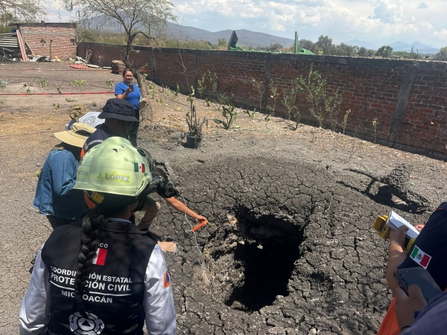 Fenómeno en Ixtlán no es un volcán activo; autoridades de PC mantienen vigilancia 
