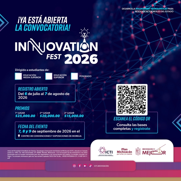 Pon a prueba tu talento en programación, participa en el Innovation Fest 2026 
