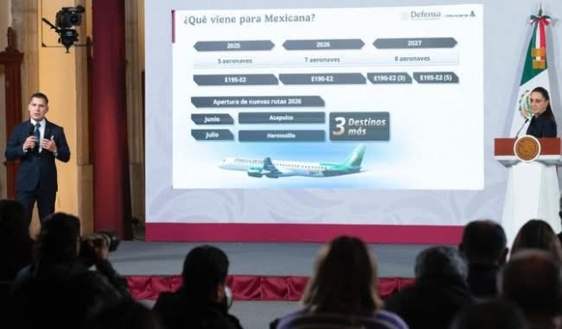 “Va muy bien el AIFA y va muy bien Mexicana y estamos muy orgullosos además de quienes dirigen”: CSP